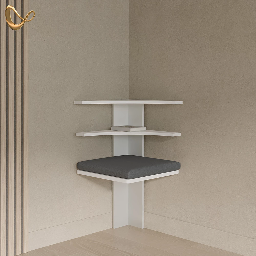 Esszimmer-Eckbank Tiberio Weiß 43.5 x 43.5 cm livinity®