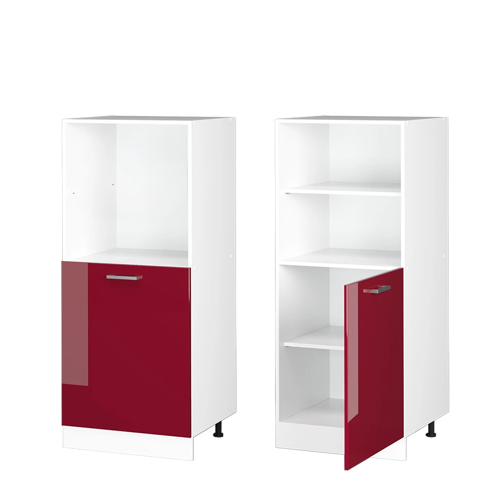 Armario para horno empotrado R-Line Rojo de alto brillo 60 cm Vicco