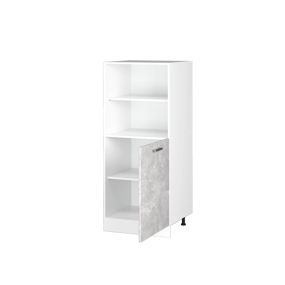 Mobile per forno da incasso in Calcestruzzo on white background with decorative elements