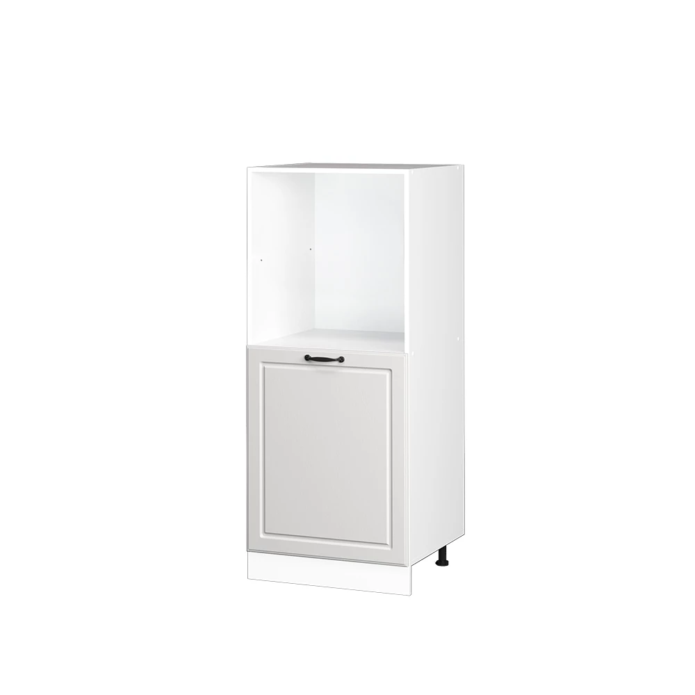 Skrinka na prestavbu sporáka in Biely vidiecky dom on white background