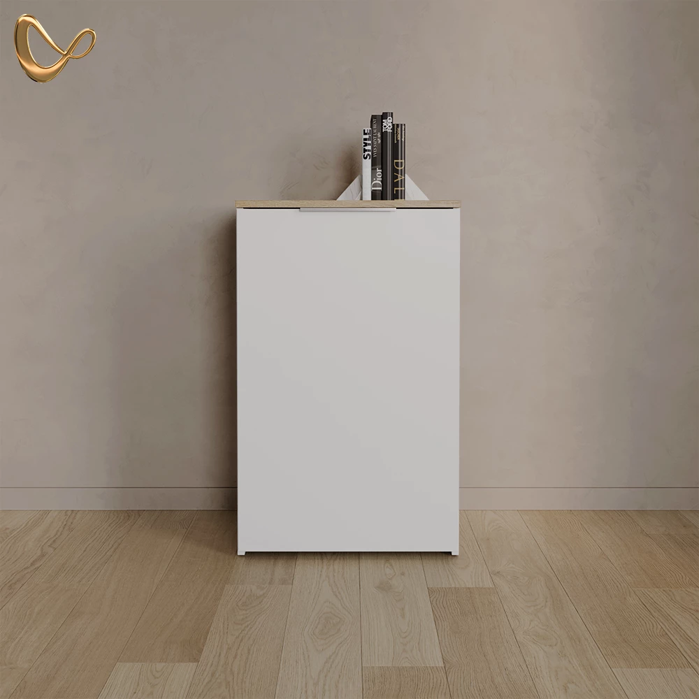 Kommode Piave Weiß mit Regal livinity®