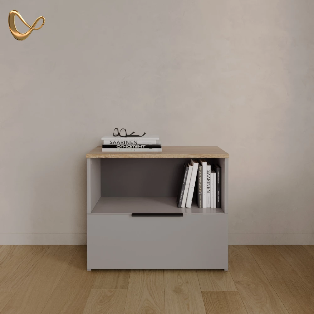Kommode Piave Greige mit klappe livinity®