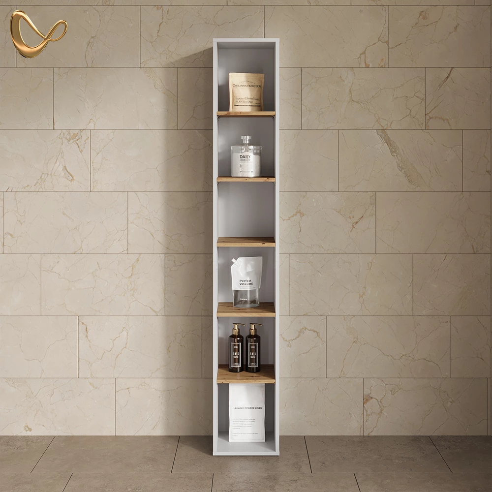 Hochregal Paolina Weiß/Artisan 30 x 188.6 cm livinity®