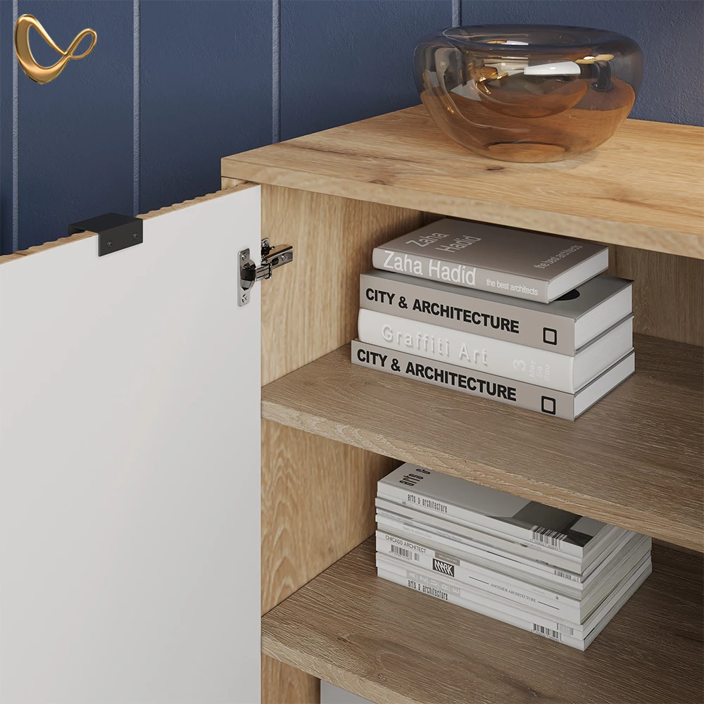 Nahaufnahme von Kommode  in Viking Oak, zeigt Design- und Oberflächendetails