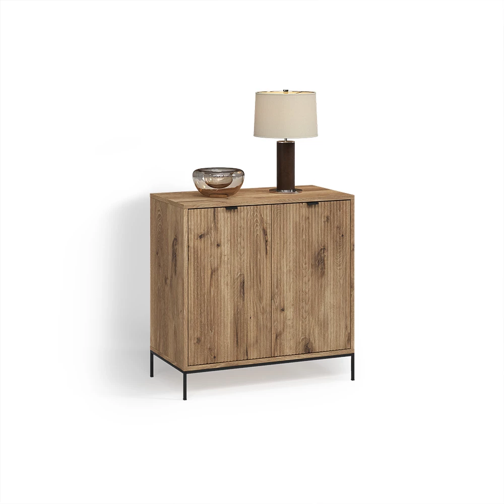 Kommode  in Viking Oak auf weißem Hintergrund