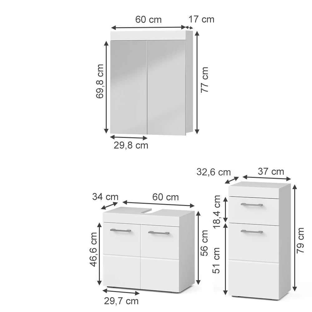 Garnitura kopalniškega pohištva v Bela na belem ozadju