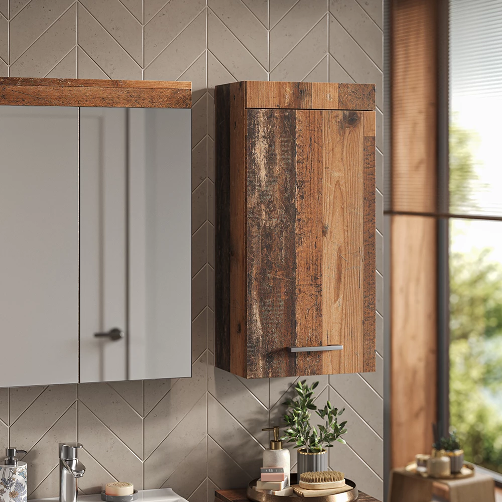 Armoire suspendue en Oldstyle, présenté dans un décor ambiant avec décoration