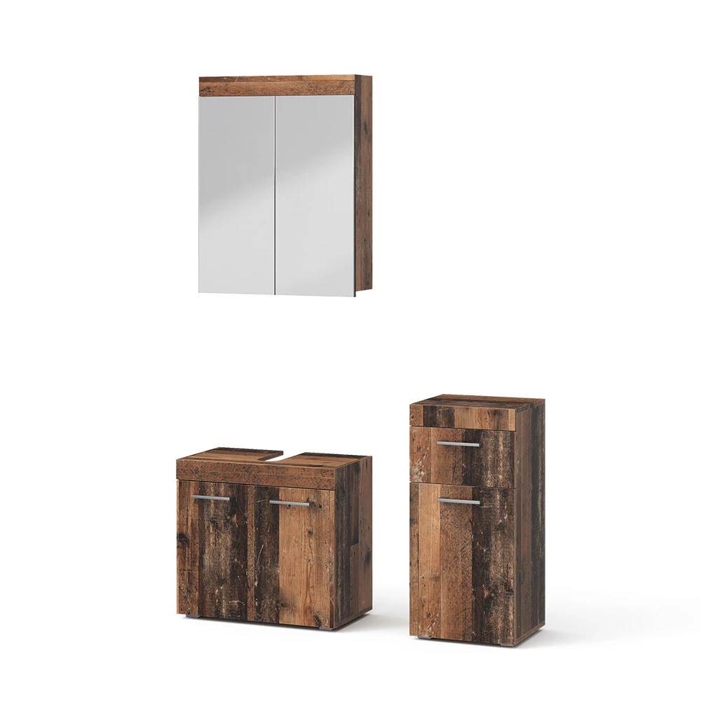 Komplet kopalniškega pohištva v Oldstyle na belem ozadju