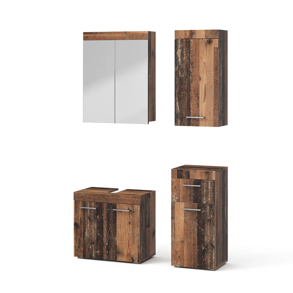 Komplet kopalniškega pohištva v Oldstyle na belem ozadju