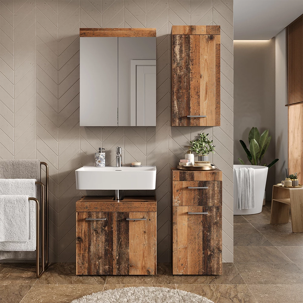 Set di mobili da bagno in Oldstyle shown in ambient setting with decoration