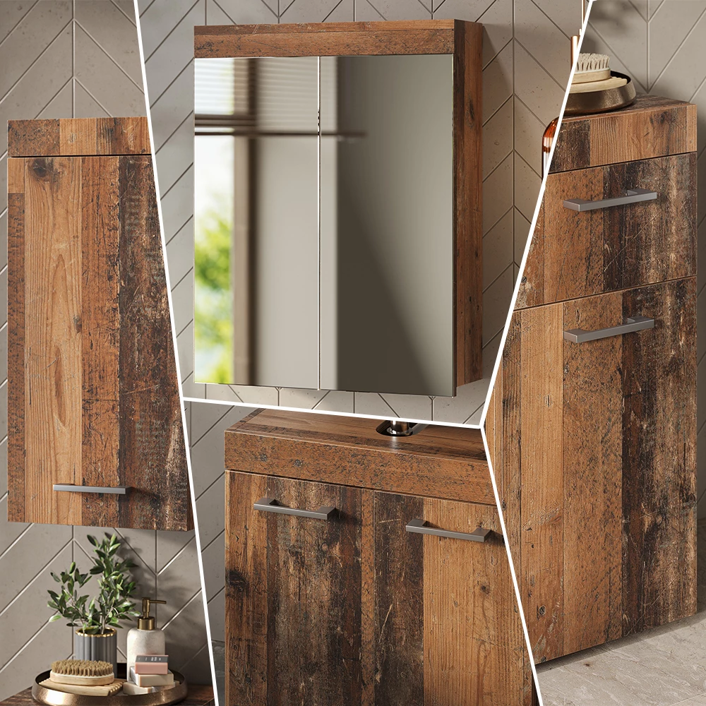 Close-up of Set di mobili da bagno in Oldstyle, showing texture/details