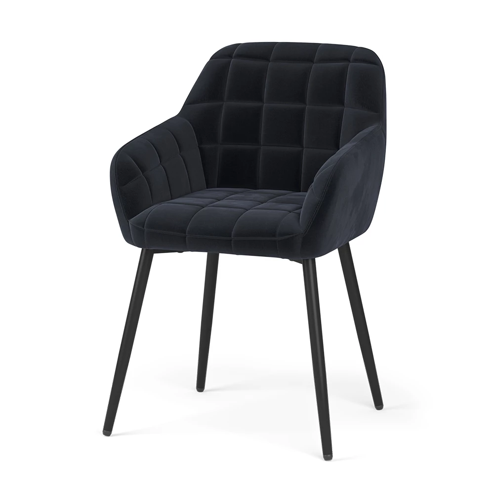 Matsalsstol in Svart on white background