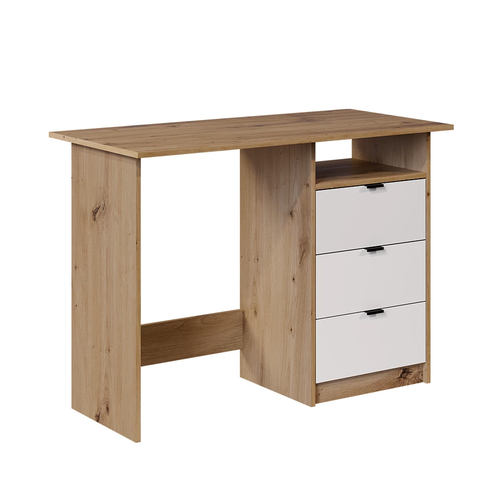 Desk in White/Artisan on white background