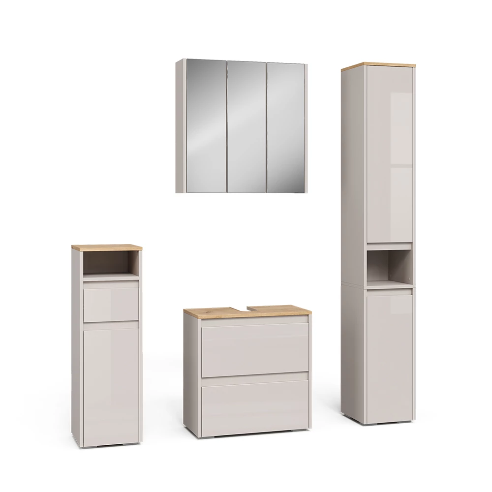 Set di mobili da bagno in Cachemire on white background