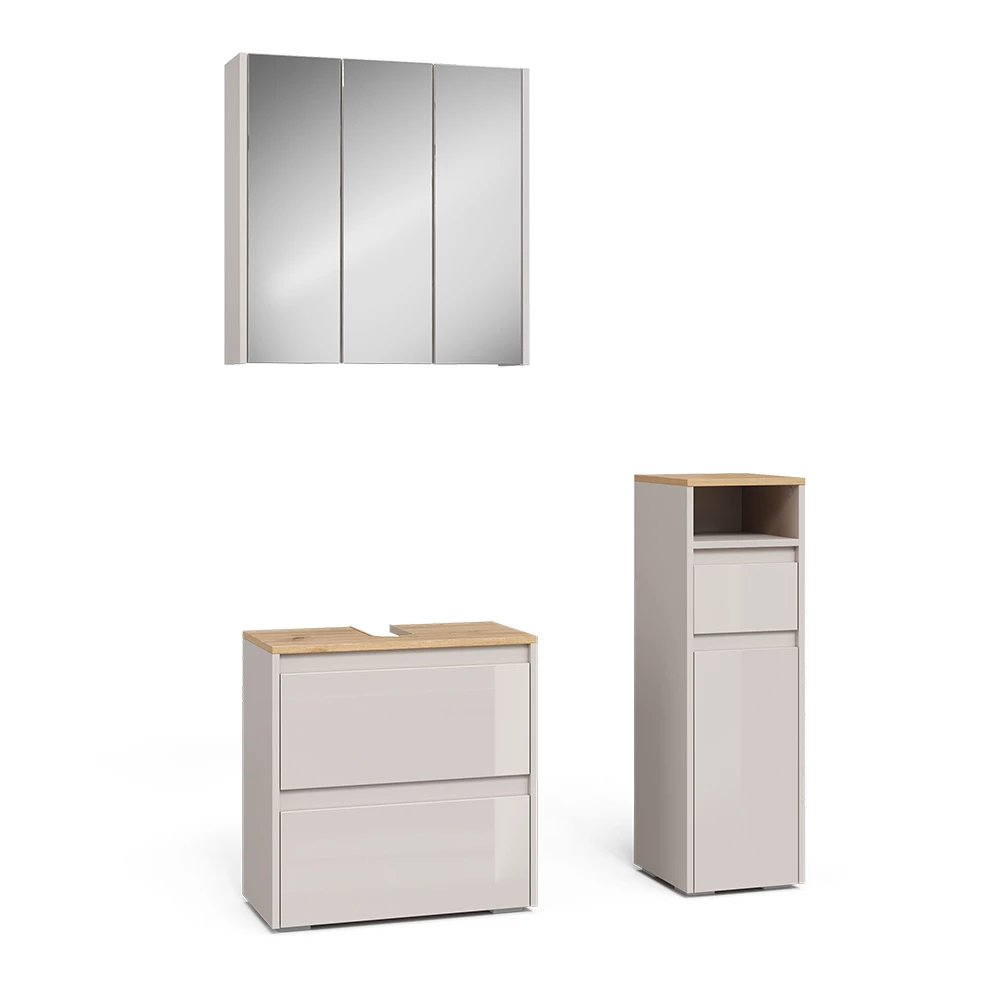 Set di mobili da bagno in Cachemire on white background