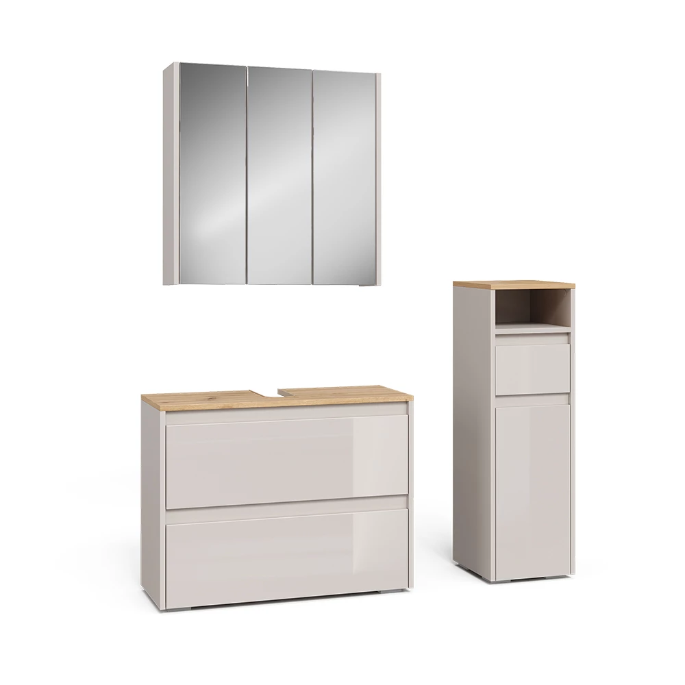 Set di mobili da bagno in Cachemire on white background