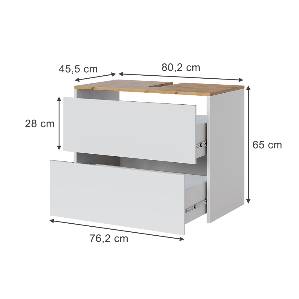 Diskbänksskåp in Vit/hantverkare on white background