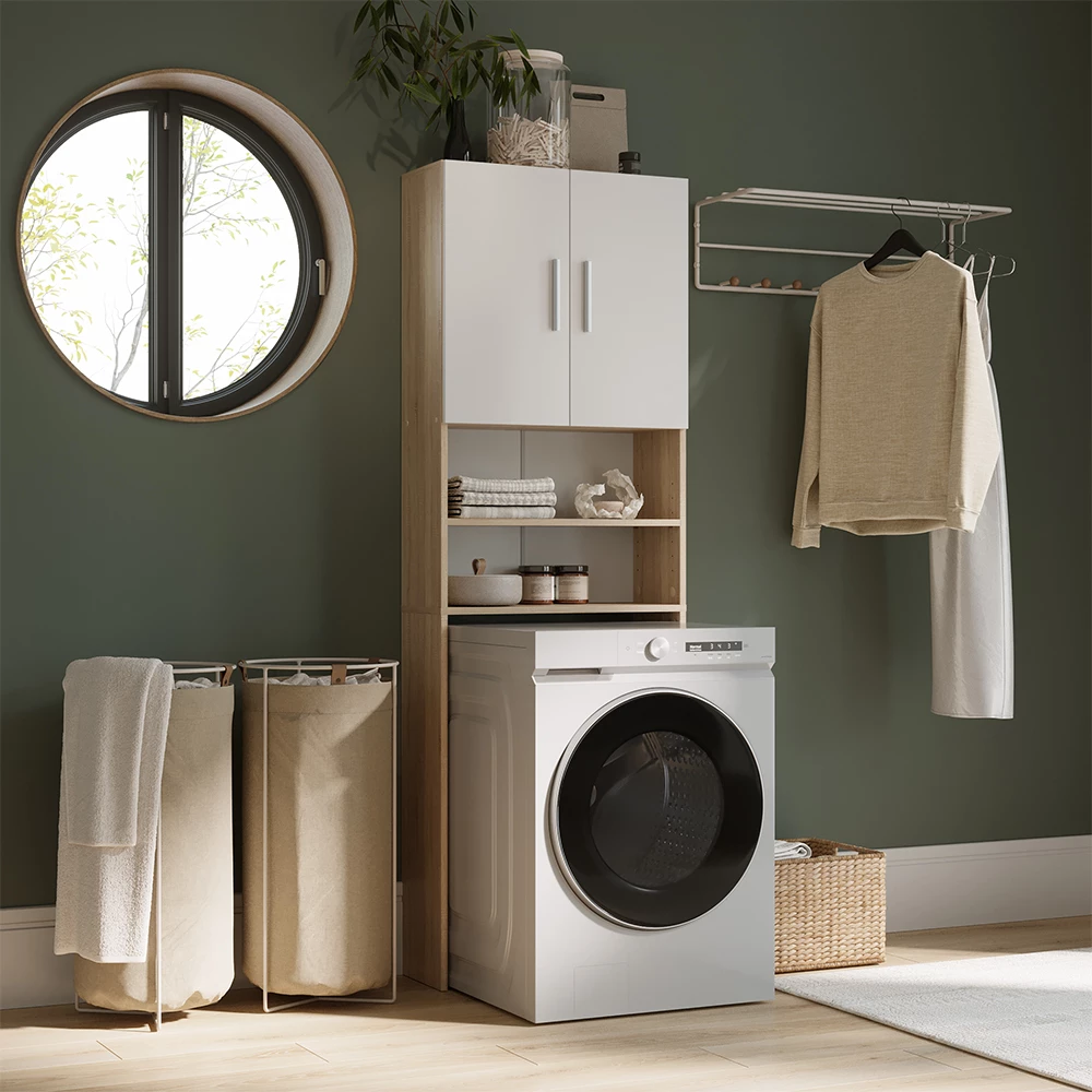 Kattolaatikko in Valkoinen/Sonoma on white background