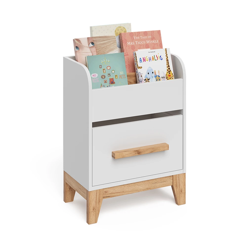Kinderplank in Wit on white background with decorative elements