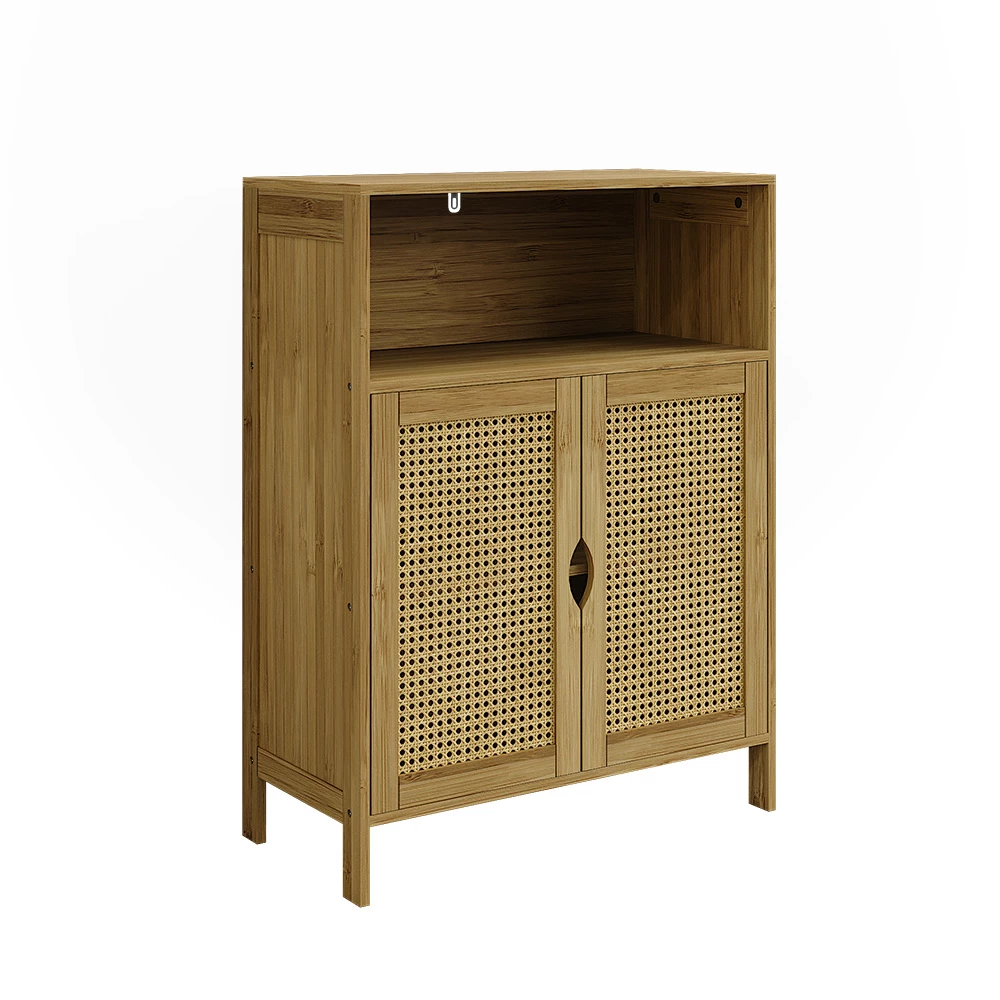 Armoire Midischrank en Bambou sur fond blanc