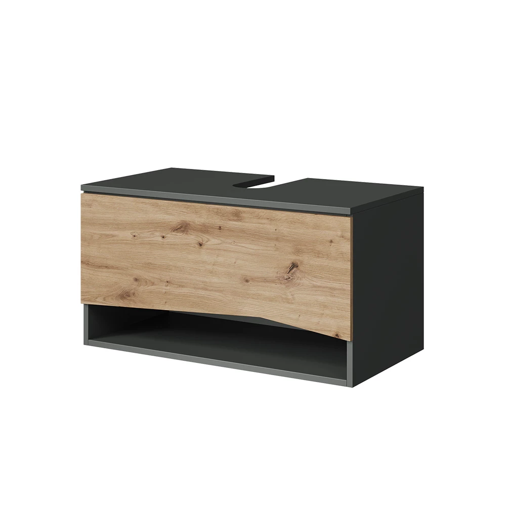 Dolní skříňka pod dřez v barvě Artisan na bílém pozadí