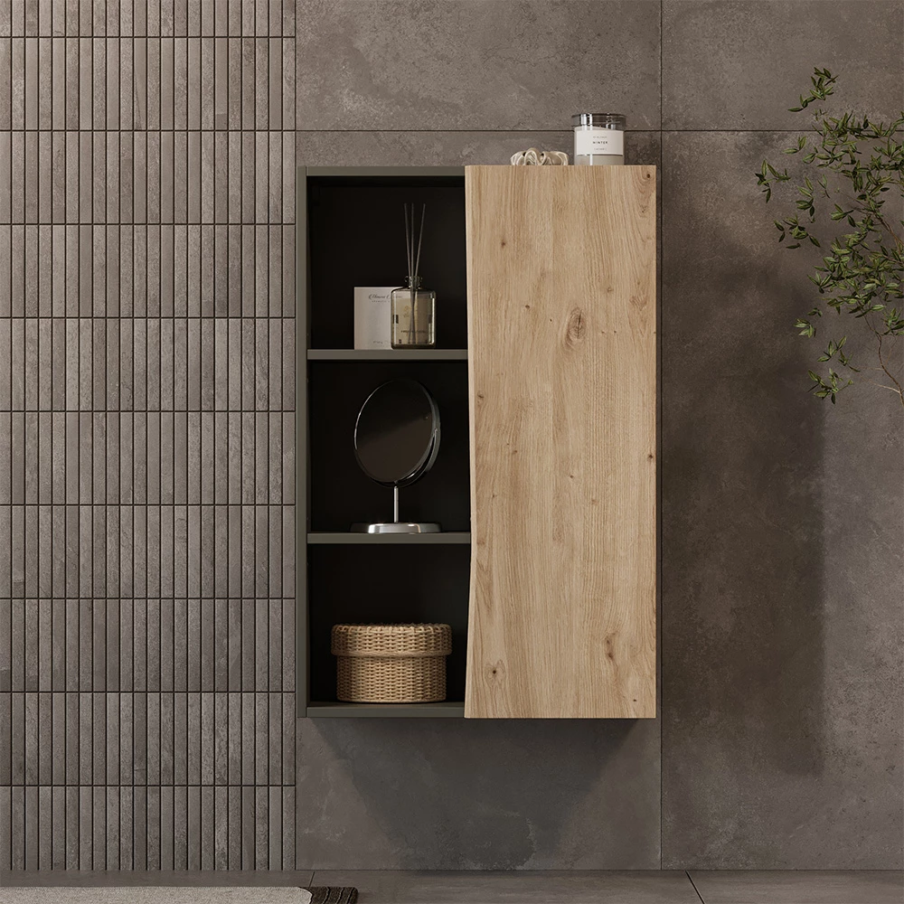 Middelhoge kast in Ambachtelijk shown in ambient setting with decoration