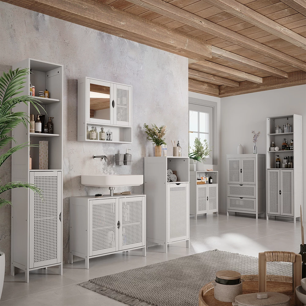 Set di mobili da bagno Liora Bianco 2 parti Vicco