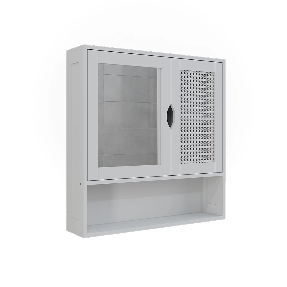 Badkamerspiegelkast in Wit on white background