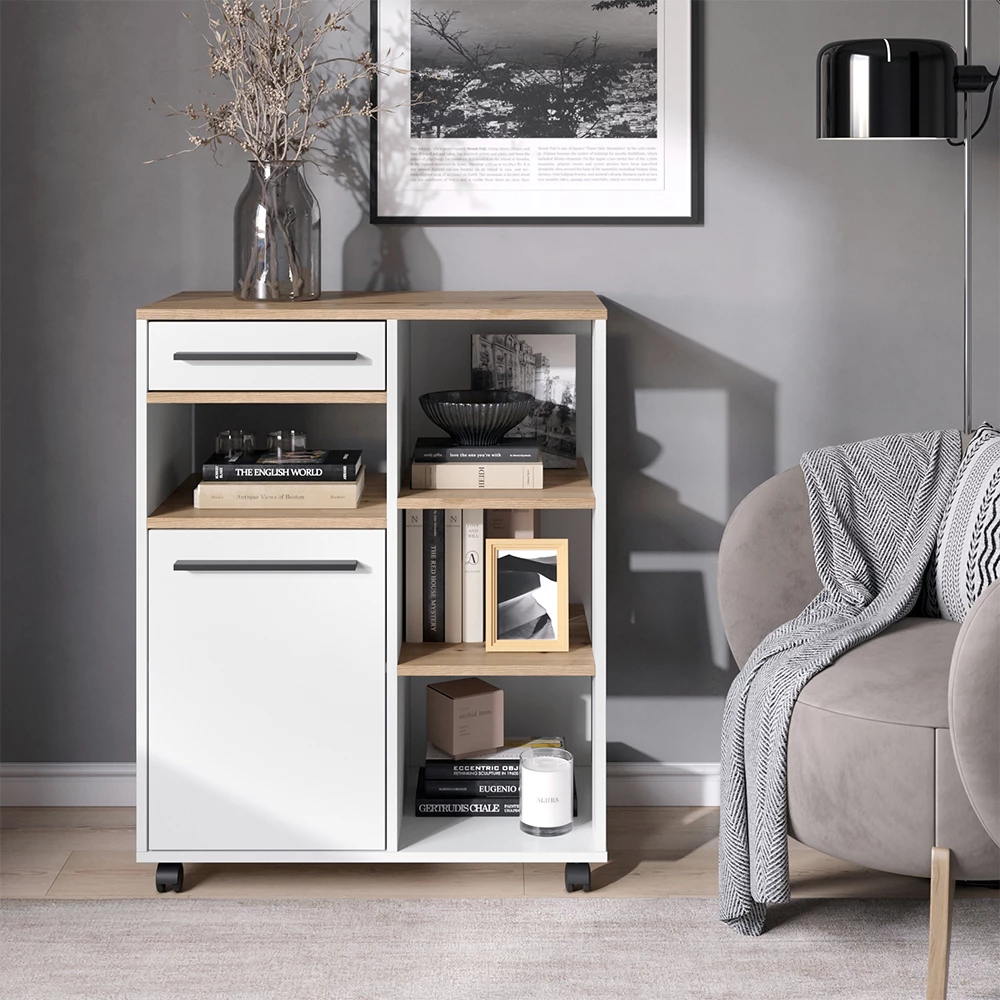 Buffet da cucina Pure Bianco/Rovere artigianale 72.2 x 90.8 cm Vicco
