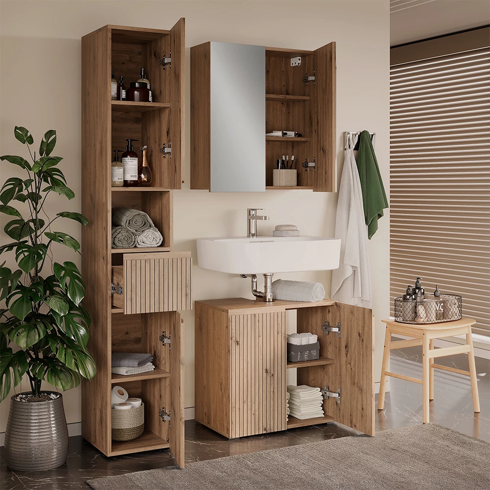 Set di mobili da bagno 3 pezzi Takumi Artigiano 3 parti Vicco