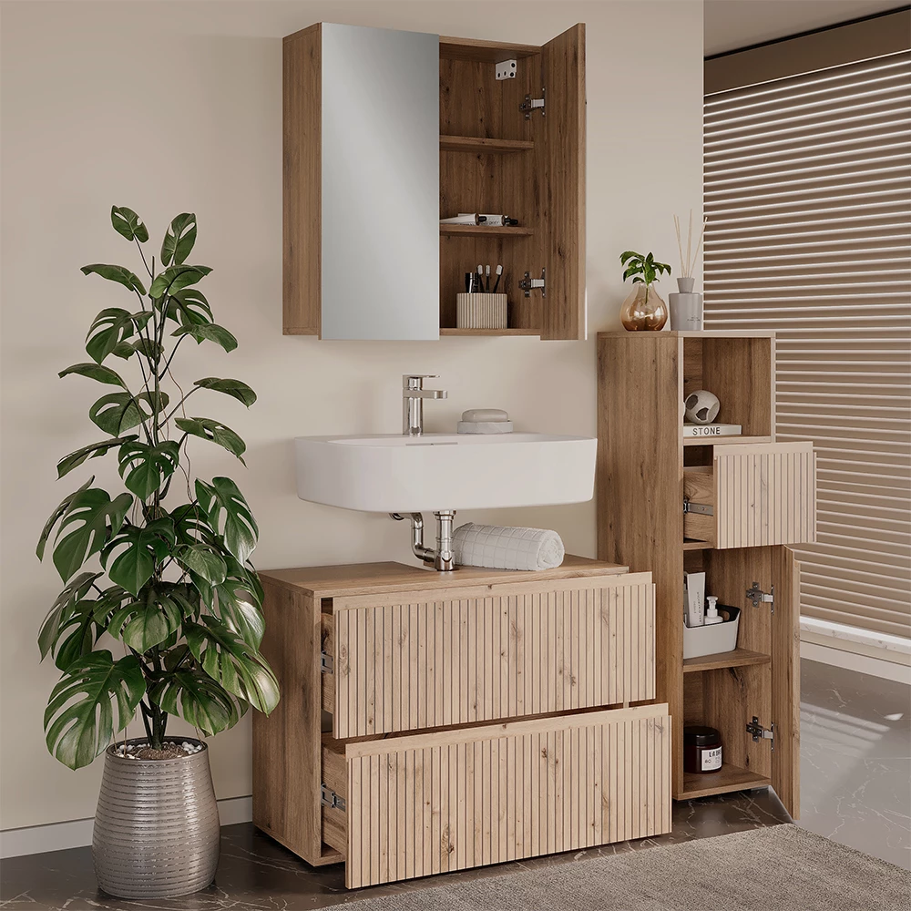 Ensemble de meubles de salle de bain 3 pièces Takumi Artisan 3 pièces Vicco