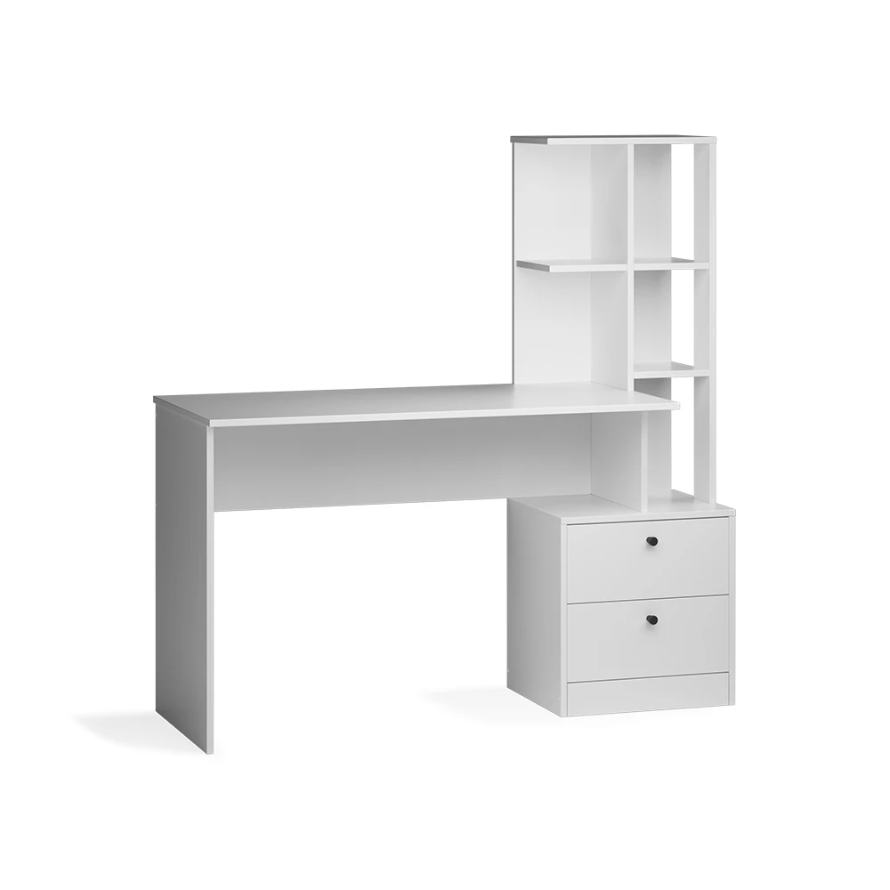 Esstisch in Weiß auf weißem Hintergrund