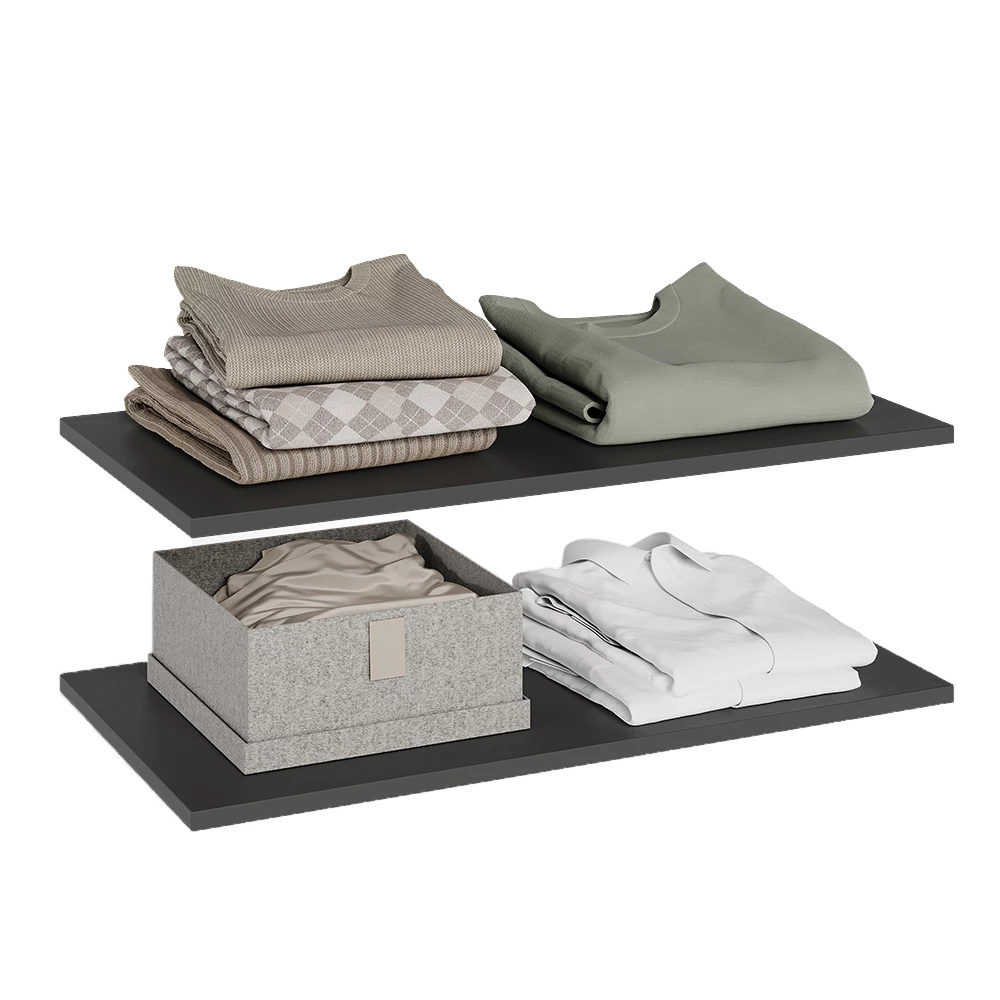 Legplank in Antraciet on white background with decorative elements