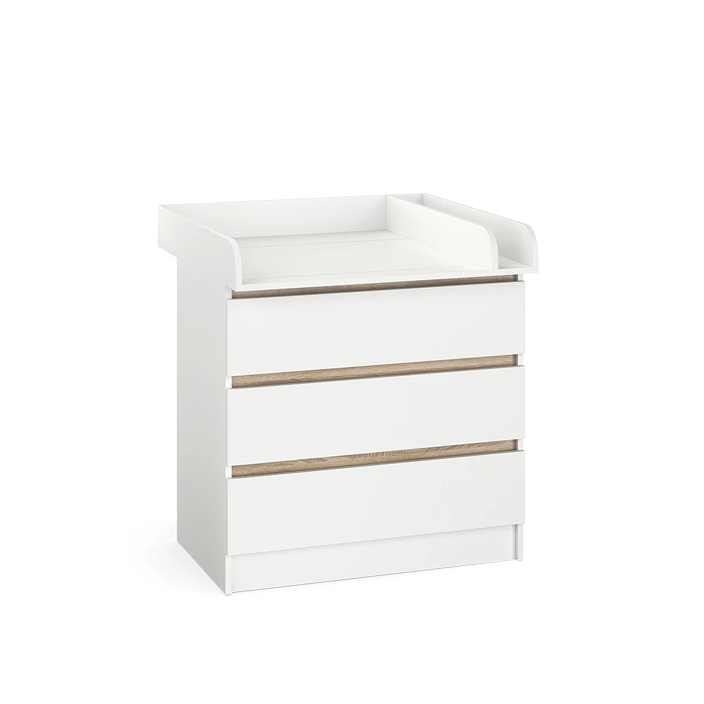 Commode in Wit on white background