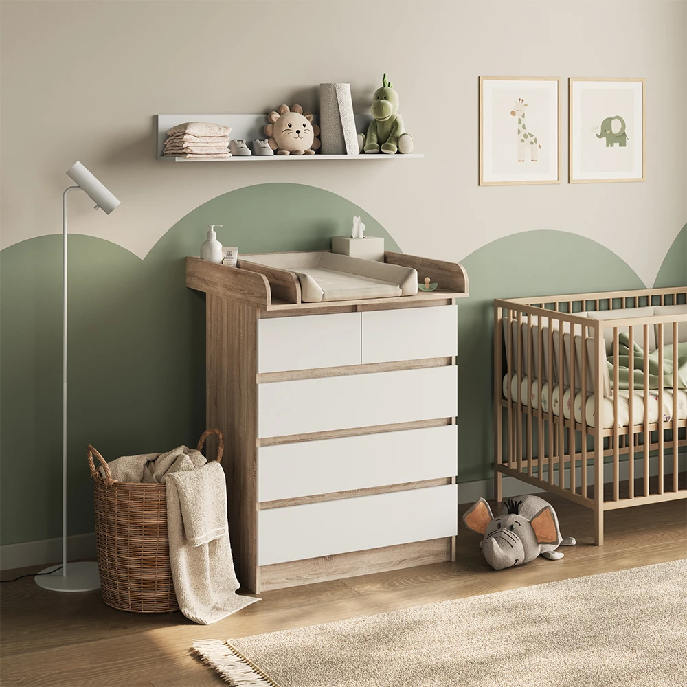 Fasciatoio in Sonoma shown in ambient setting with decoration