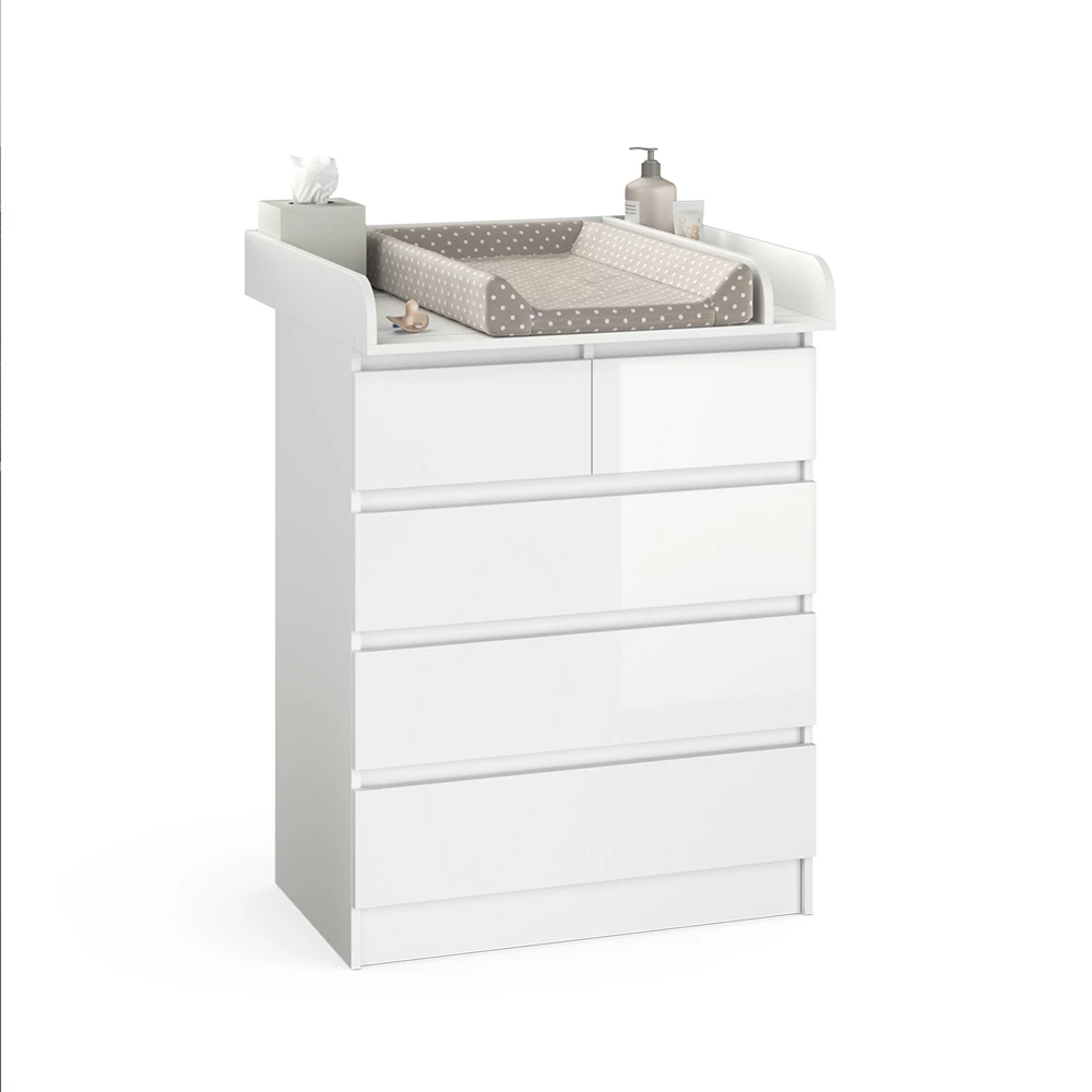 Commode in Wit on white background with decorative elements