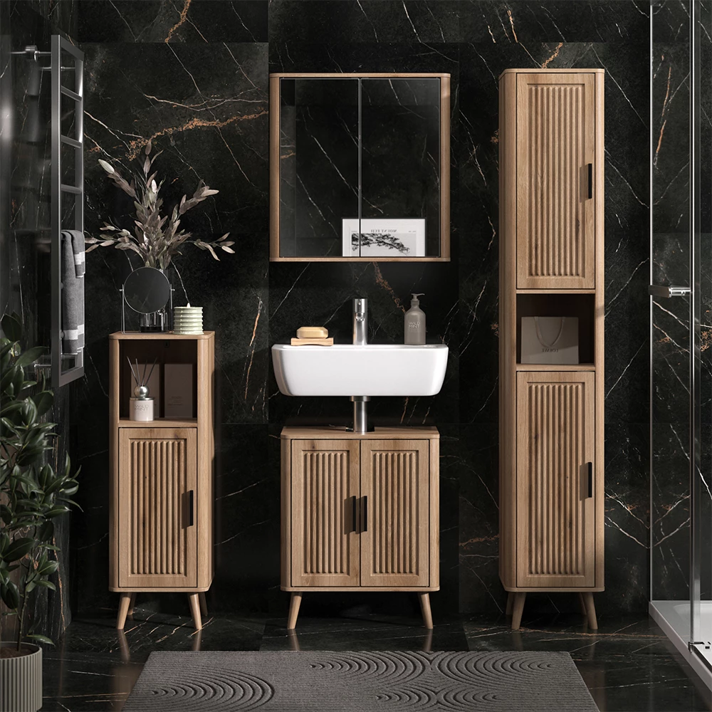 Halfhoge kast Skara Eiken 30 x 90 cm Vicco
