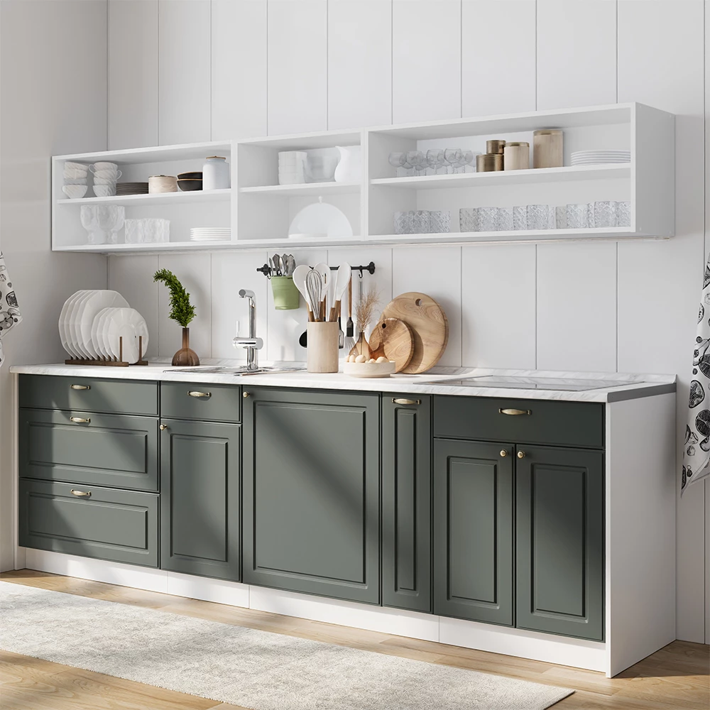 Hangkast Fame-Line Groen-Goud Landhuis/Wit 60 cm Vicco