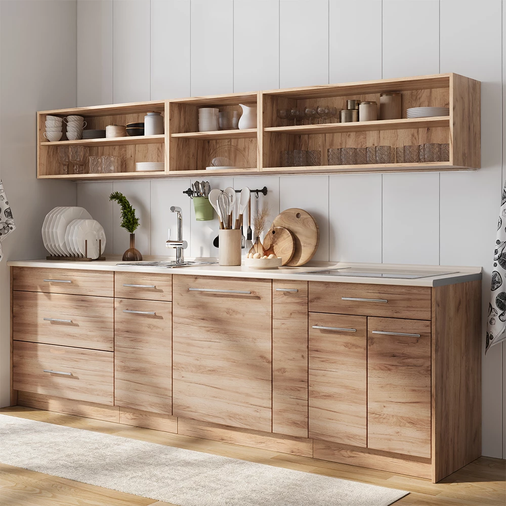 Armadio cucina dispensa alto Fame-Line Rovere dorato/Rovere dorato 20 cm senza piano di lavoro Vicco