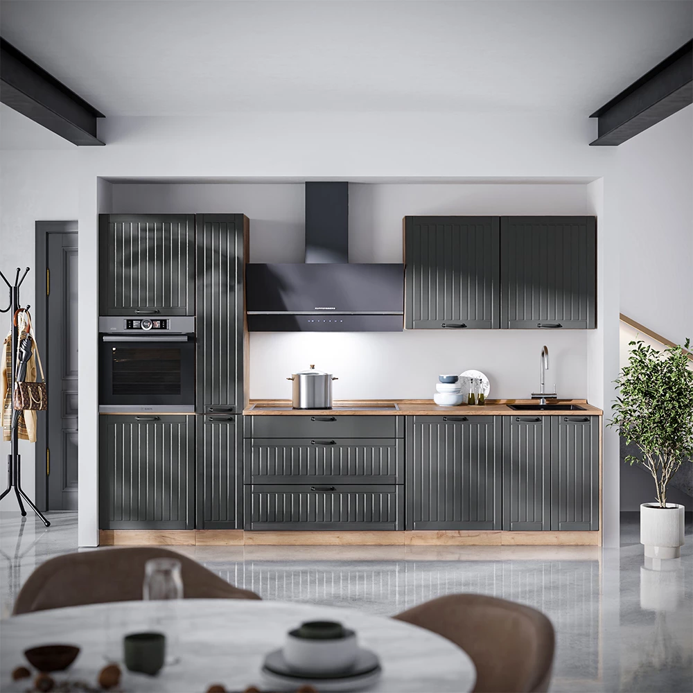 Elément haut de cuisine Fame-Line Gris foncé 60cm Vicco
