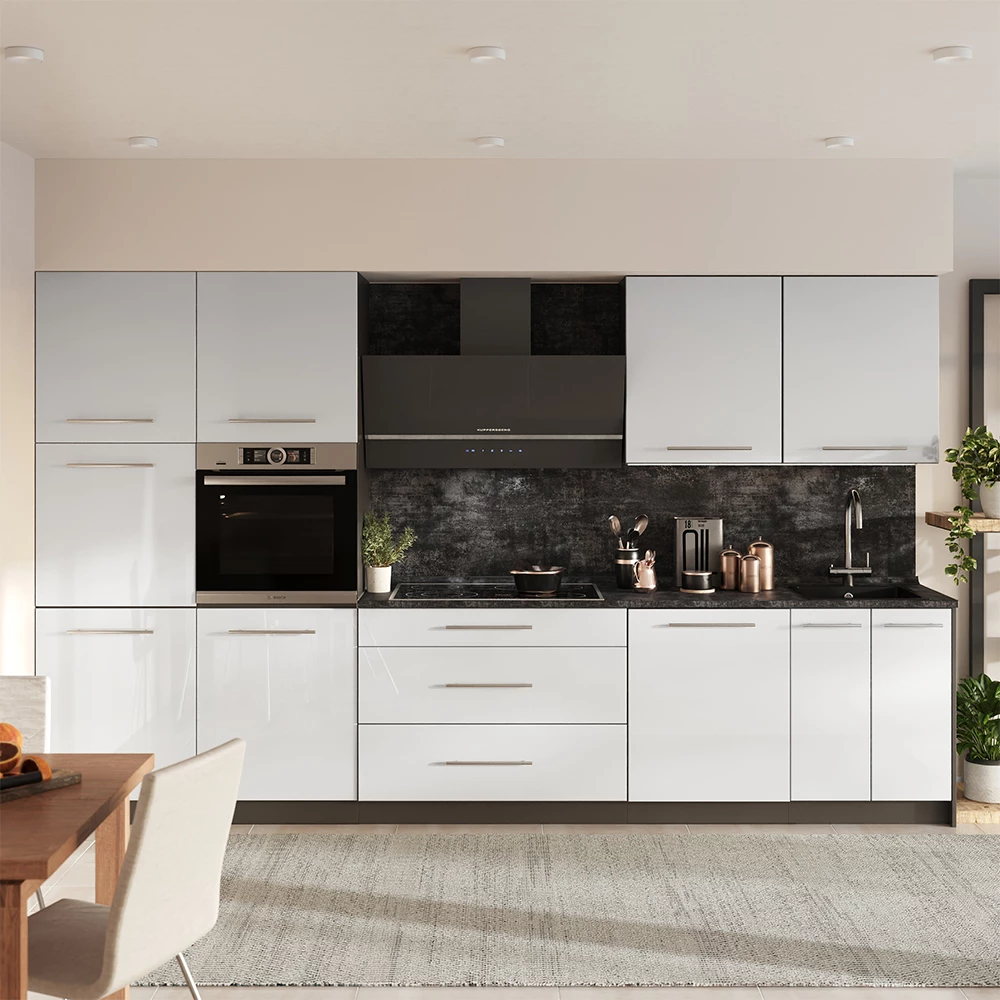Wastafelkast Fame-Line Wit Landhuis/Antraciet 60 cm Vicco