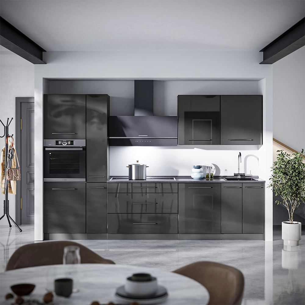 Pensile da cucina Fame-Line Antracite lucido/Antracite 60 cm Vicco