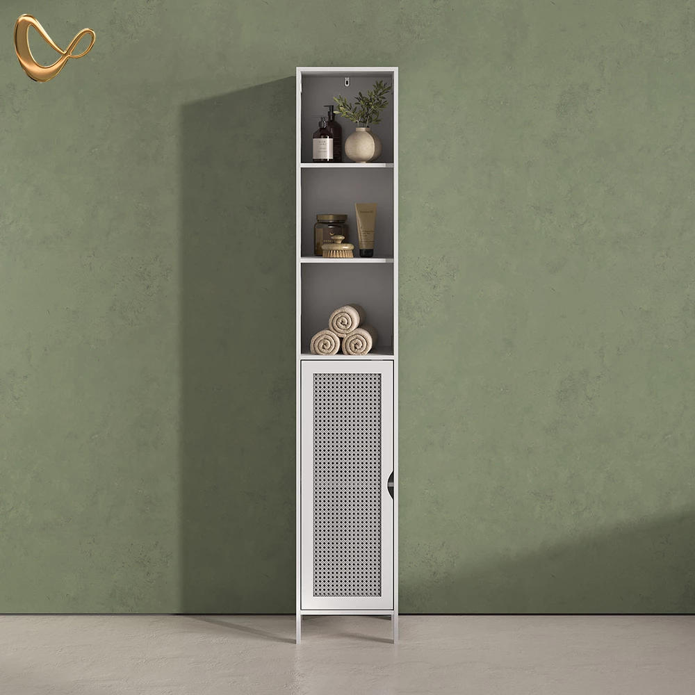 Hochschrank Mincio Weiß 30 x 170 cm mit 1 Tür livinity®