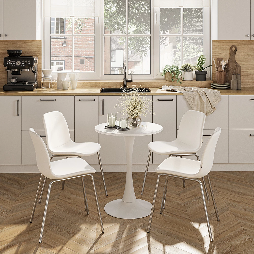 Esstisch Carl Weiß 60 x 60 cm Vicco | Weiß | 60 cm
