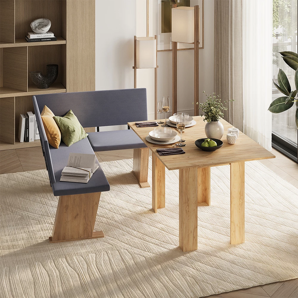 Esszimmer-Eckbank Rivon Goldkraft Eiche/Anthrazit 150 x 120 cm Linke Ecke Vicco | Goldkraft Eiche/Anthrazit | Linke Ecke