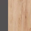 Hochschrank Fynn Anthrazit/Goldkraft Eiche 30 x 190 cm Vicco