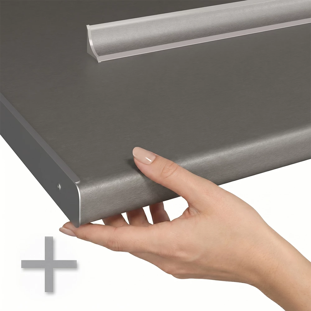 Cucina angolare completa R-Line Bianco/Bianco 267 x 167 cm Vicco