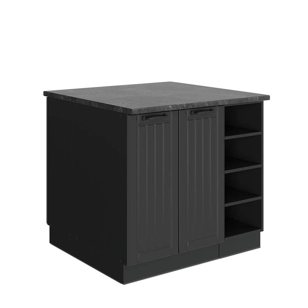Isola cucina Fame-Line Grigio scuro/Antracite 90 cm Vicco