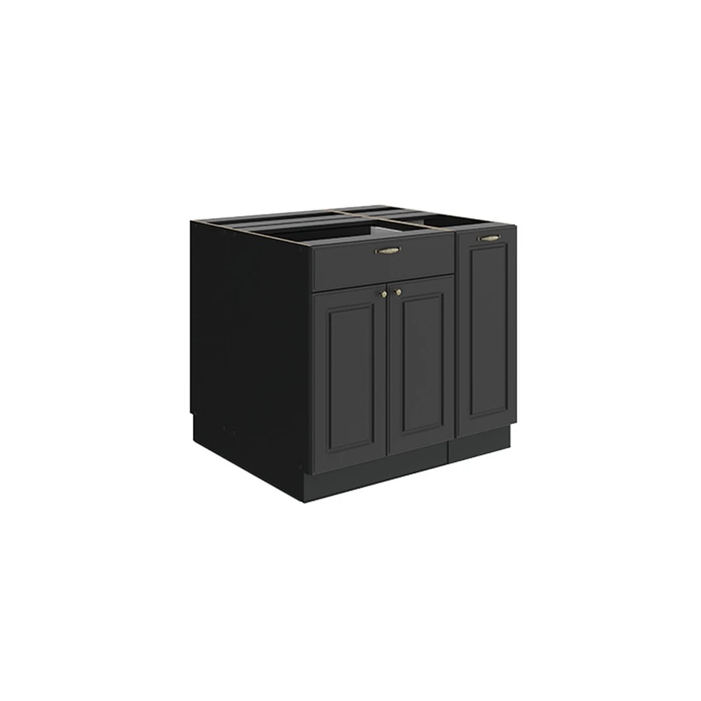 Isola cucina Fame-Line Oro-antracite country/Antracite 90 cm con cassetto Vicco