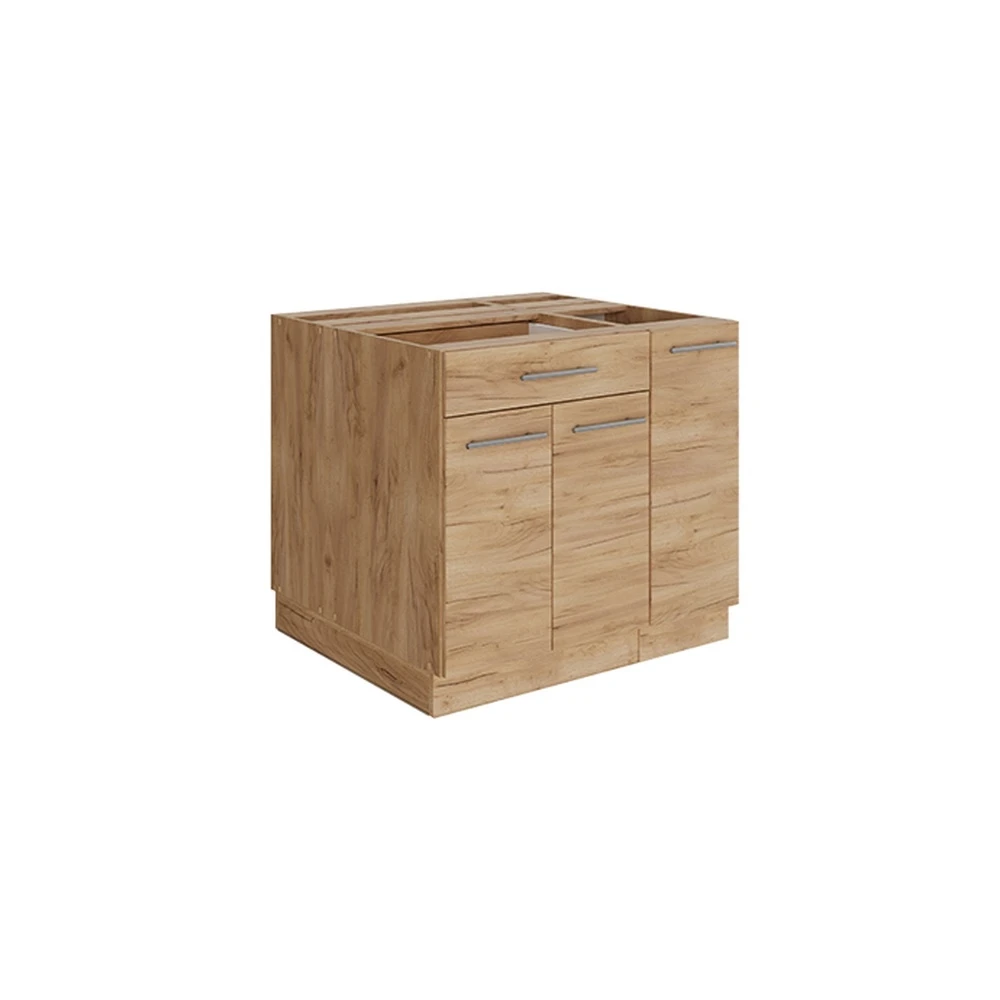 Isola cucina Fame-Line Rovere dorato/Rovere dorato 90 cm con cassetto Vicco